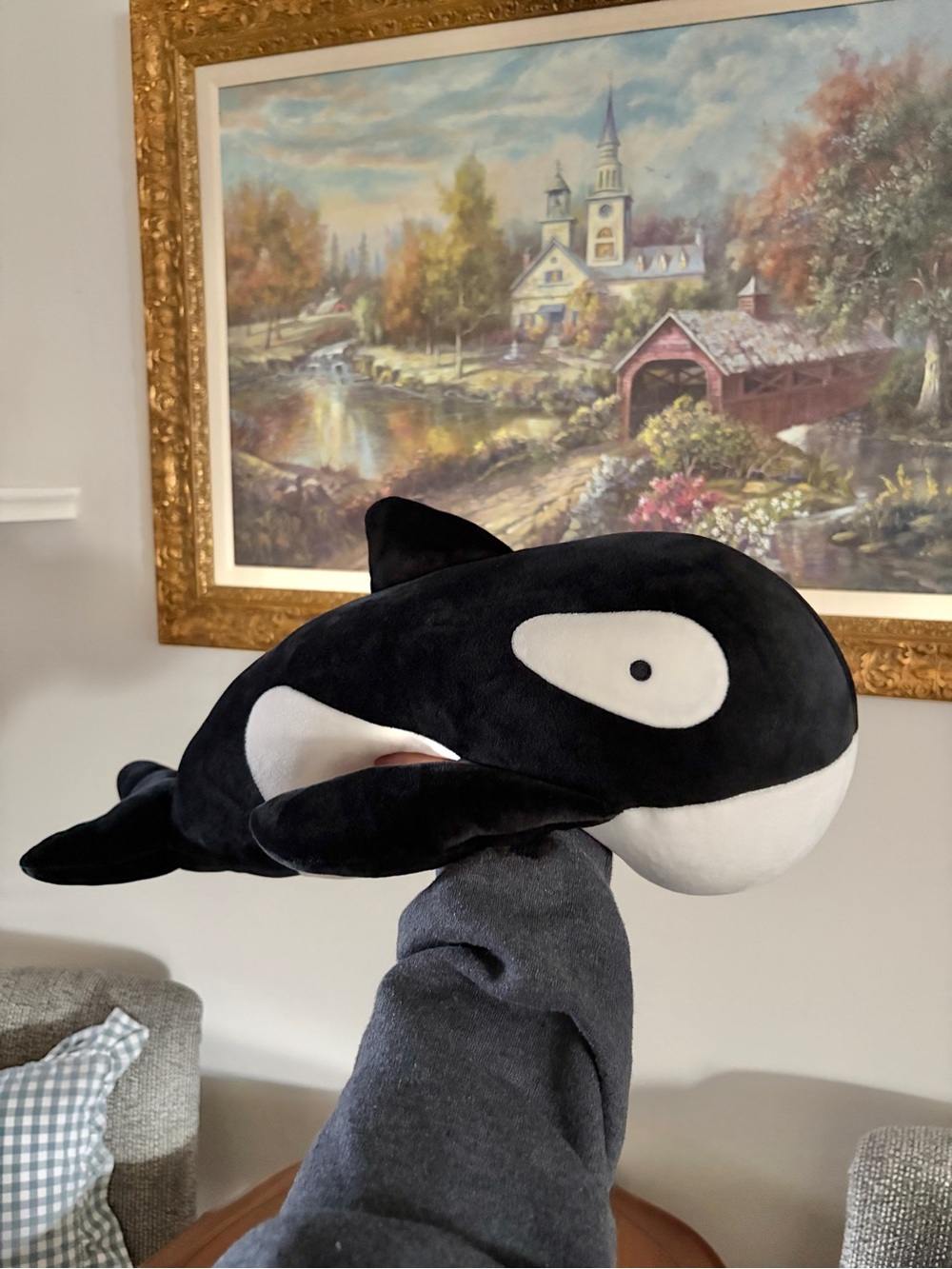 Pillowfort Orca Whale Plush